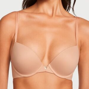 Victoria's Secret Push Up Padded Underwire Nude Bra Women's Size 36B